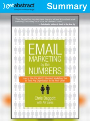 cover image of Email Marketing by the Numbers (Summary)